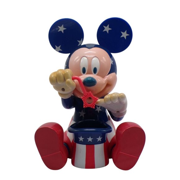 VTG Animatronic Patriotic Red White & Blue Bubble Blower Toy-Tested Works - Picture 6 of 6